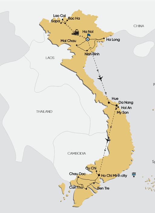 VIETNAM FROM NORTH TO SOUTH