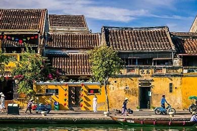 Cycling in countryside of Hoi An